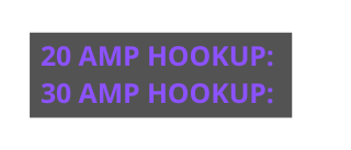 20 AMP HOOKUP 30 AMP HOOKup